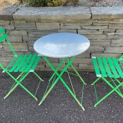 Lovely Garden - Patio Bistro Foldable Table With 2 Matching Chairs - Can Deliver