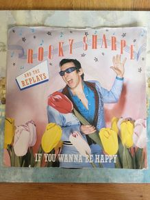Rocky Sharpe and the Replays If You Wanna Be Happy 7 inch single