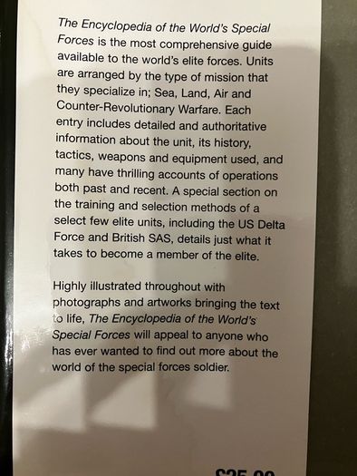 Military book: 'The Encyclopedia Of The World's Special Forces'