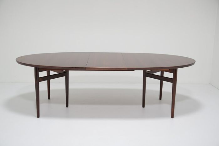 Vintage Rosewood Extending 10 Seater Dining Table Model 212 by Arne Vodder, 1960s