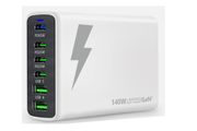USB C Charger,LAMJAD 140W Multiport USB Charger,6-Port