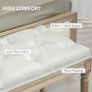 French Look Vintage Bench Cream Image 3