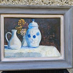 Oil on canvas painting