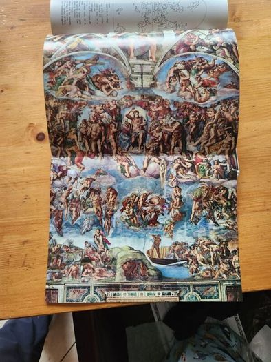 Michelangelo And Raphael In The Vatican. All The Sistinechapel, The Stanzas And The Loggias. First Edition Special Large Volume Paperback In Good Condition.