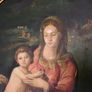 Antique painting on board Image 6