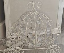 Crystal Cinderella Carriage Table Lamp