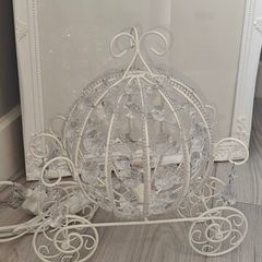 Crystal Cinderella Carriage Table Lamp