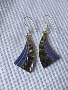 Alpaca Mexico silver earrings