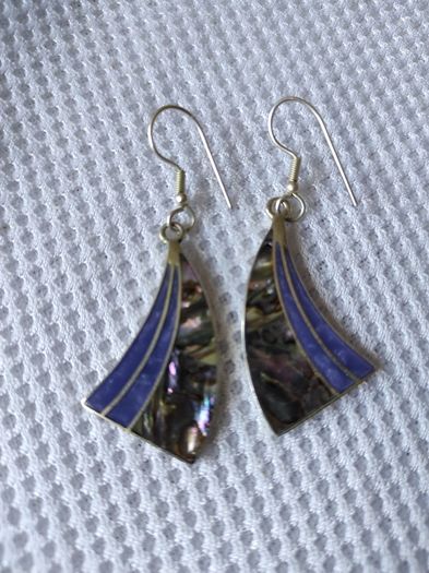 Alpaca Mexico silver earrings