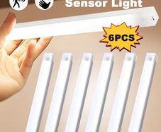 6pcs Motion Sensor Night Lights | USB Rechargeable, Stick-Anywhere