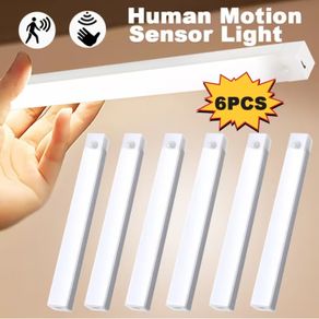 6pcs Motion Sensor Night Lights | USB Rechargeable, Stick-Anywhere