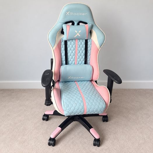 X Rocker Gaming Chair Blue and Pink