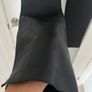 Unsigned black leather trousers jeans style Sz 8UK  W28 L 32 Image 5