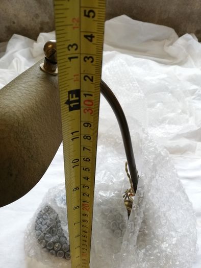 Vintage solid brass Table Desk lamp Metal top