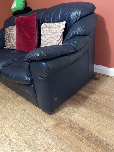 free to take genuine leather couch
