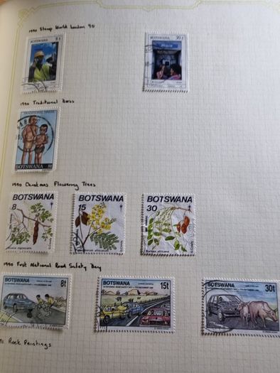Stamp album 153 Botswana, Lesotho