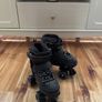 Roller skates black worn once or twice size uk 13-2 kids Image 2