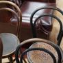 Lot of 8 Antique Bentwood Bistro Chairs, c.1900 Image 6
