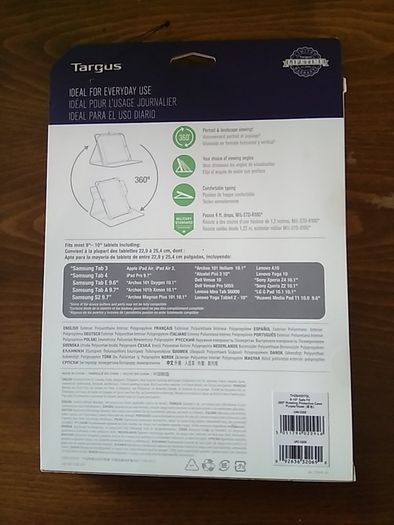 Targus SafeFit Universal 9-10-Inch 360-Degree Rotating Tablet Case, Purple (THZ64507GL