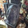 Ceramic Elephant Plant Stand detailed elephant design with a flat top, Postage Available, Image 3