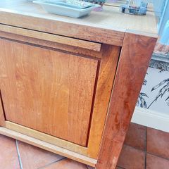 solid oak cabinet