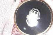Peter Bates Three Graces Cameo it is housed in a 3 inch diameter Brass Frame with a Convex Glass Cover. in nice condition postage available or collection
