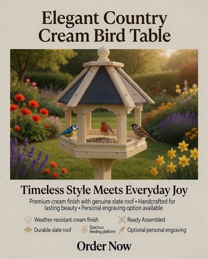 Bird Table feeders Slated Roof - colour choices