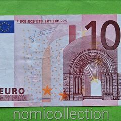Ireland 2002 year 10 Euro Banknote.