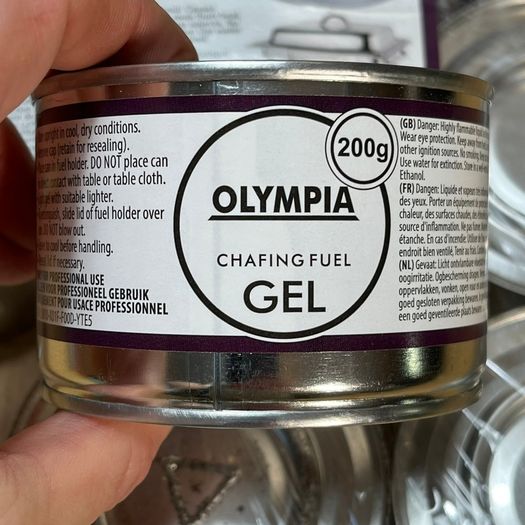 Olympia Gel Chafing Fuel 3 Hour - 12 Tins - Camping