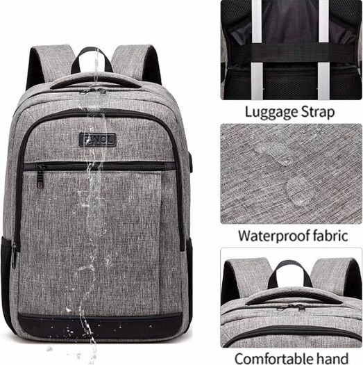 Travel Laptop Backpack Anti-Theft Business Work Backpacks Bag With Usb Charging Port, Durable Water Resistant 15.6 Inch College School (MULTIPLE SIZES)