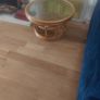 Round wicker coffee table with glass Image 3