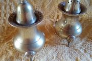 Antique Salt and Pepper Condiment Set