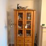solid oak glass cabinet Image 2