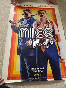 The Nice Guys movie poster - double sided