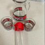 Coca Cola Liberty Stained Jug Set With Two Glasses x 2 Image 4