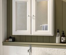 Burlington mirror cabinet 600 white