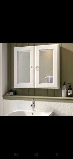 Burlington mirror cabinet 600 white