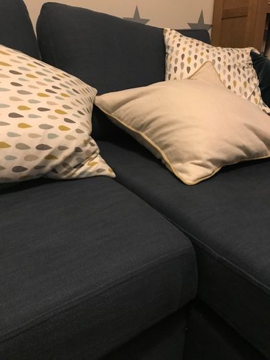Designer Navy Corner Sofa