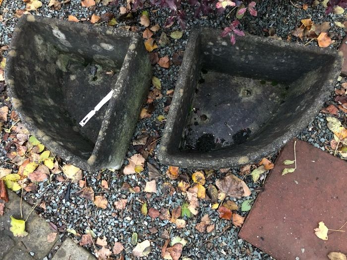 Stone Planters x 2