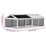 Run Box Brown 200x112.5x74 cm Solid Wood Pine Image 7