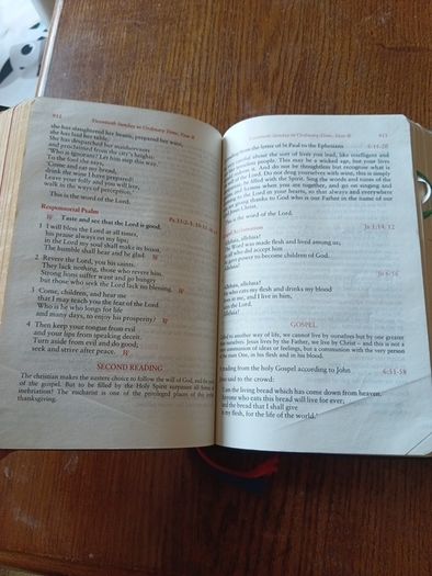 Catholic Bible Missal 1983 Leather Bound Vintage