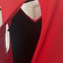 DKNY red dress with black insert size Xs Image 5