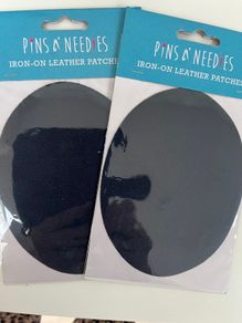 2 Sets Iron on Leather Patches