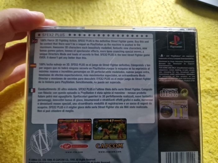 Street Fighter EX2 Plus PlayStation1 Ps1 PlayStation2 Ps2 Games Original