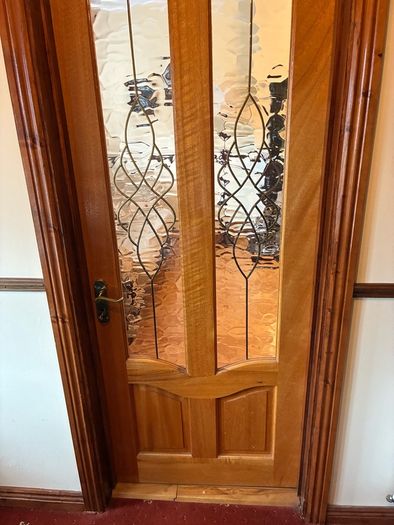 Interior glass and wooden doors