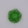 Hand Blown Green Ruffled Vase Image 5