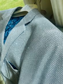 Oscar Banks Silver Blazer (UK Size 40)
