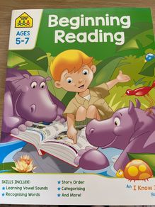 New - Beginning Reading Workbook - School Zone (Age 5-7)