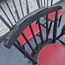 4 Vintage Retro Midcentury set of spindleback wooden Dining chairs Image 5