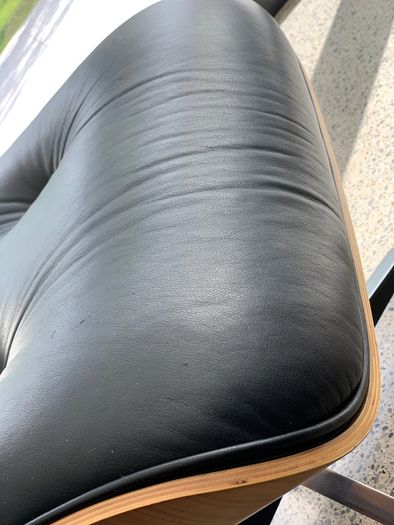 Eames style chair and foot rest